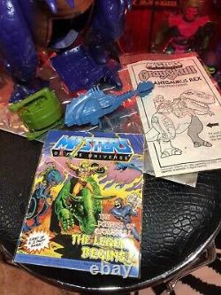 Vintage Tyrantisaurous Rex MOTU 1987 Compete with Gun, Instructions, and comic