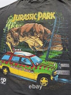 Vtg Jurassic Park T Rex Movie Promo Shirt Size Adult XL 1993 Single Stitch