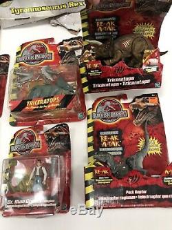 Vtg Lot Of 12 Hasbro Velociraptor T Rex Jurassic Park 3 III Electronic Dinosaur