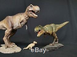 W-Dragon Tyrannosaurus Rex + Rexy Dinosaur Statue Animal Toy Small T-Rex Gift