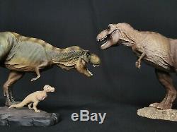 W-Dragon Tyrannosaurus Rex + Rexy Series Dinosaur Statue Small T-Rex Gift Toy