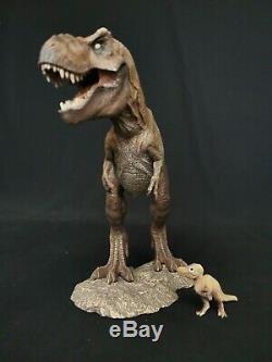 W-Dragon Tyrannosaurus Rex + Rexy Series Dinosaur Statue Small T-Rex Gift Toy
