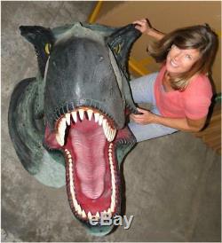 Wall Mounted T Rex Trophy Head Big Jurassic World Style Huge Terra Nova Dinosaur