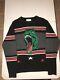 Yves Saint Laurent Paris Wool T Rex Dinosaur Sweater Mens Size XS Made In Italy