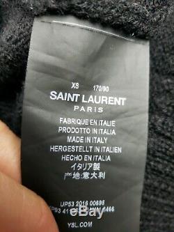 Yves Saint Laurent Paris Wool T Rex Dinosaur Sweater Mens Size XS Madi In Italy