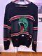 Yves Saint Laurent T Rex Dinosaur Wool Sweater Sz Medium YSL