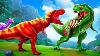Zombie T Rex Alert Super Dinosaur Fights Zombie Trex To Save Dinosaurs Jurassic World Cartoons